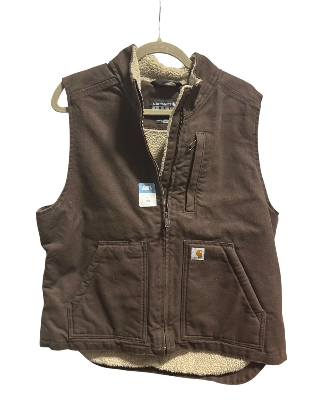 Carhartt Women's Brown Insulated Work Vest